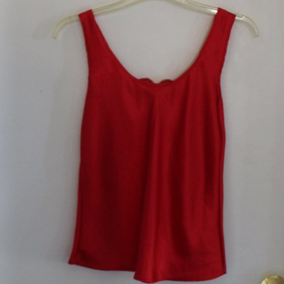 Red Camisole Lace trim - Picture 2 of 2